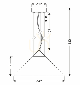 PRESTO 42 šedá 10W závěsná lampa CANDELLUX 31-51066 small 3