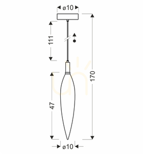 Závěsná lampa NORDIC šedá G9 5W CANDELLUX 31-51301 small 4