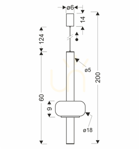 PURAS D bílá 15W závěsná lampa CANDELLUX 31-50588 small 4