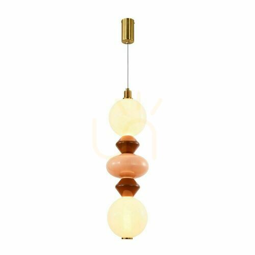 Kontrola FLORES hnědá LED 15W závěsná lampa CANDELLUX 32-50656