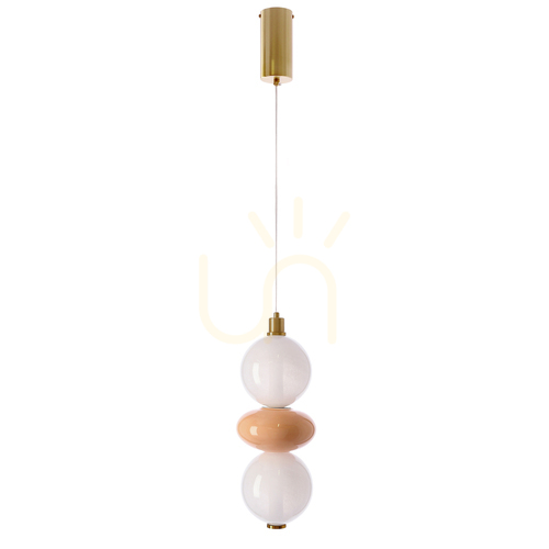 Kontrola FLORES hnědá LED 12W závěsná lampa CANDELLUX 32-50649