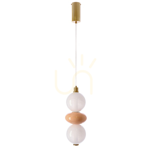 FLORES hnědá LED 12W závěsná lampa CANDELLUX 32-50649 small 0