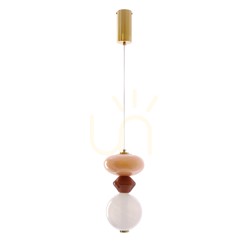 Kontrola FLORES hnědá závěsná lampa LED 10W CANDELLUX 31-50632