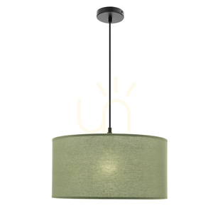 Závěsné svítidlo Candellux SHANTI 31-38654, mátové stínidlo 40 cm, černý závěs, E27 small 6