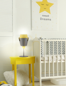 Stolní lampa Candellux FALUN šedo-žlutá E27 40 W 50501150 small 1