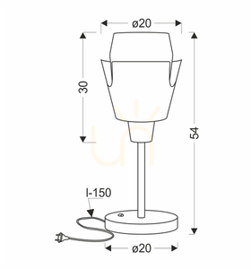 Stolní lampa Candellux FALUN šedo-žlutá E27 40 W 50501150 small 3