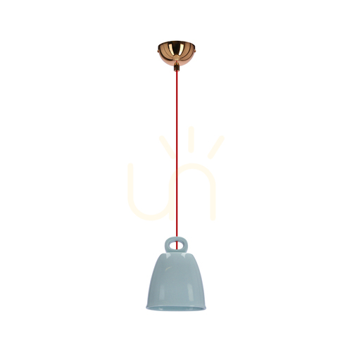 Kontrola Závěsná lampa SEWILLA modrá E27 40W CANDELLUX 50101144