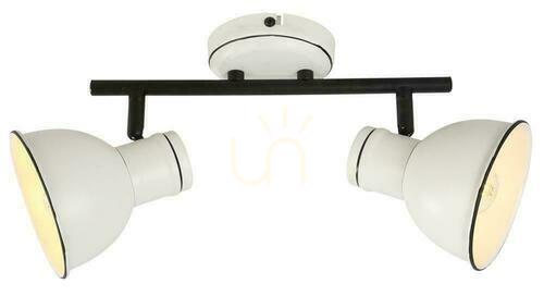 Kontrola Stropní svítidlo ZUMBA bílé černé E14 2x40W CANDELLUX 92-72139