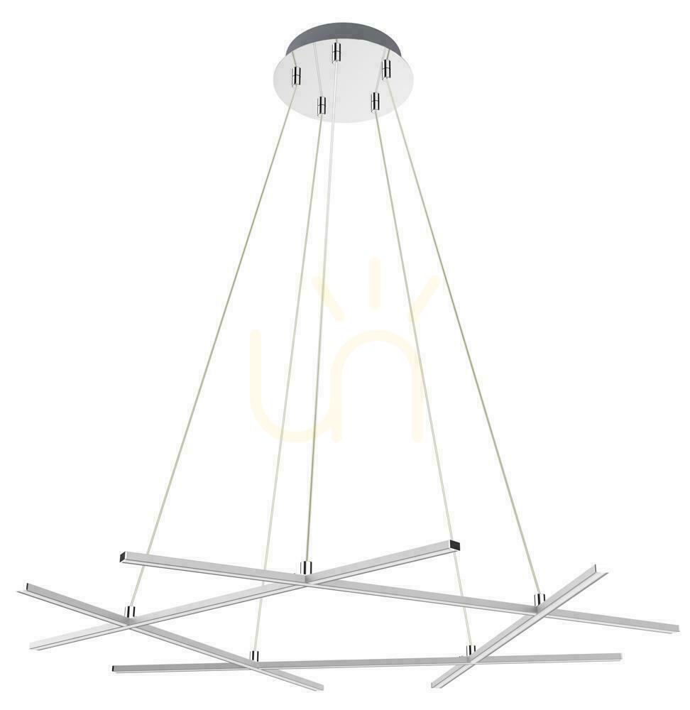 ANDROS stříbrná závěsná lampa LED 50W CANDELLUX A0020-350