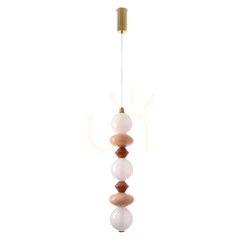 Kontrola FLORES hnědá LED 20W závěsná lampa CANDELLUX 33-50670