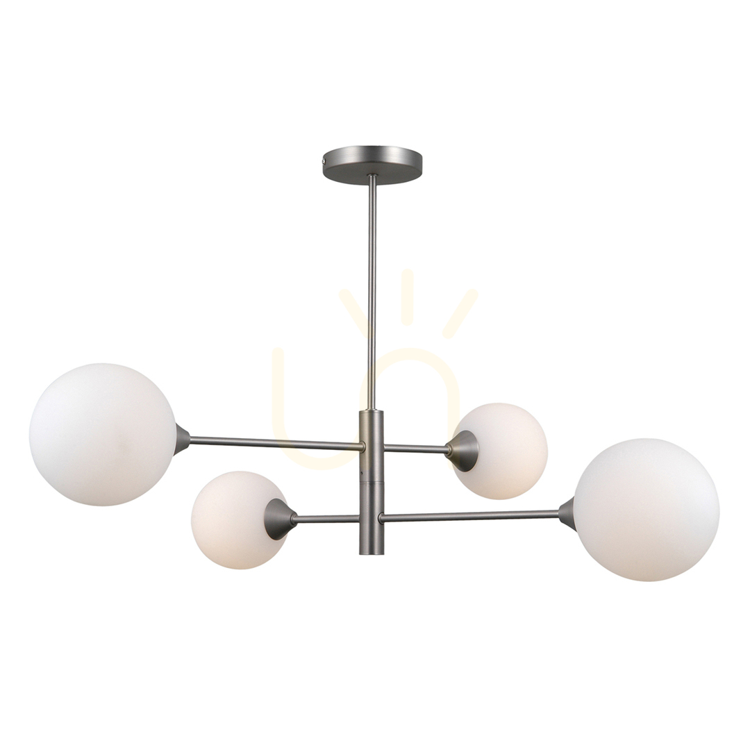 Pohled Závěsné svítidlo Italux Evora 4x G9 stříbrné PND-55342-4-SN Závěsné svítidlo Italux Evora 4x G9 stříbrné PND-55342-4-SN