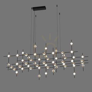 Závěsné LED svítidlo Italux Provenza černé 55 bodů MD18001067-55A BG small 1