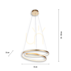 Závěsné svítidlo ROMAN 2472-12 Gold 1xLED 7 Závěsné svítidlo ROMAN 2472-12 Gold 1xLED small 7