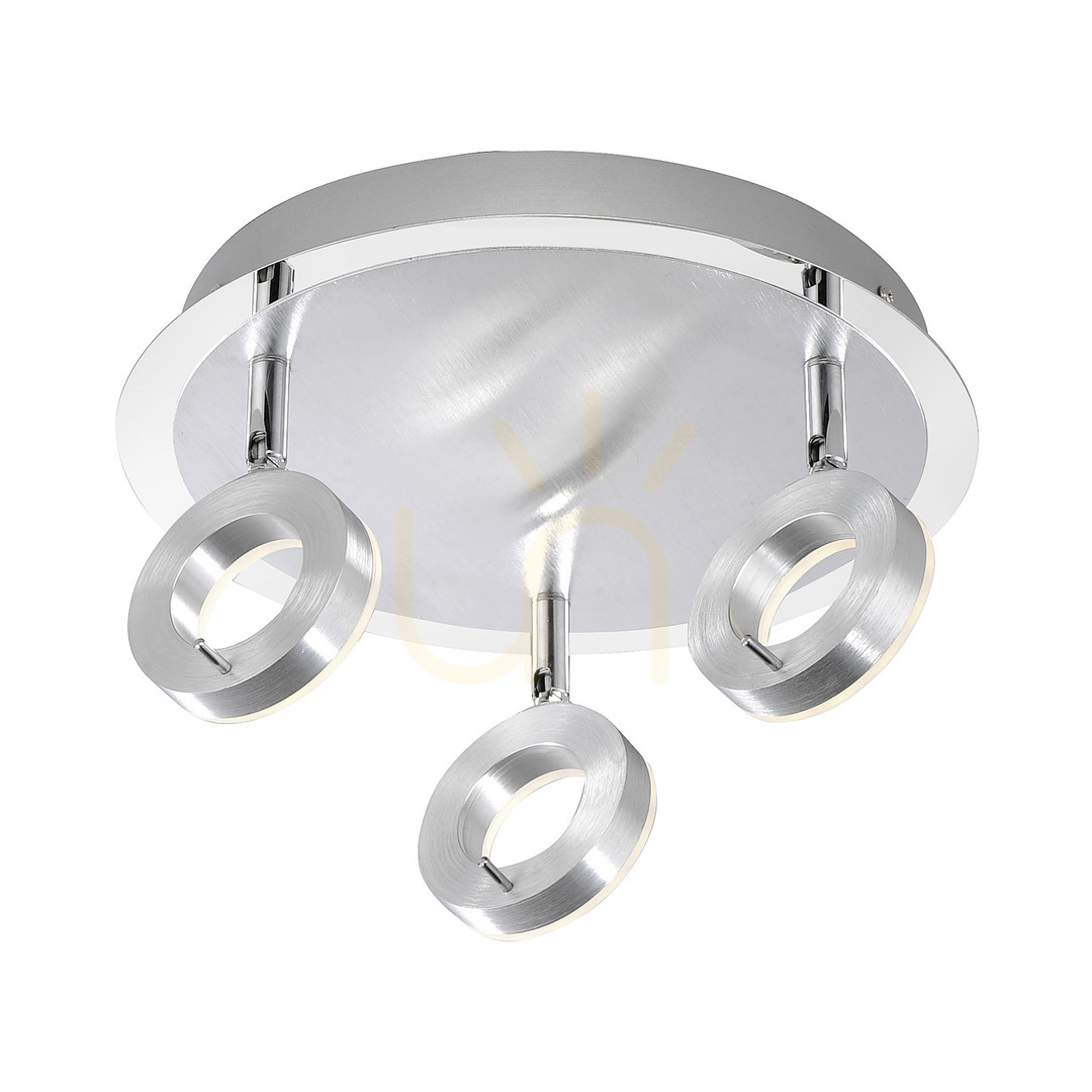 Kontrola SILEDA plafond 6788-96 Silver 3xLED SILEDA plafond 6788-96 Silver 3xLED