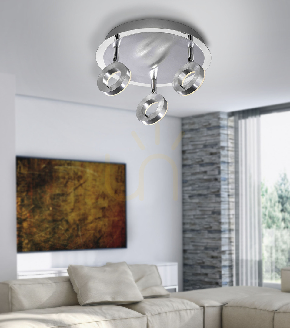 Náhled SILEDA plafond 6788-96 Silver 3xLED SILEDA plafond 6788-96 Silver 3xLED