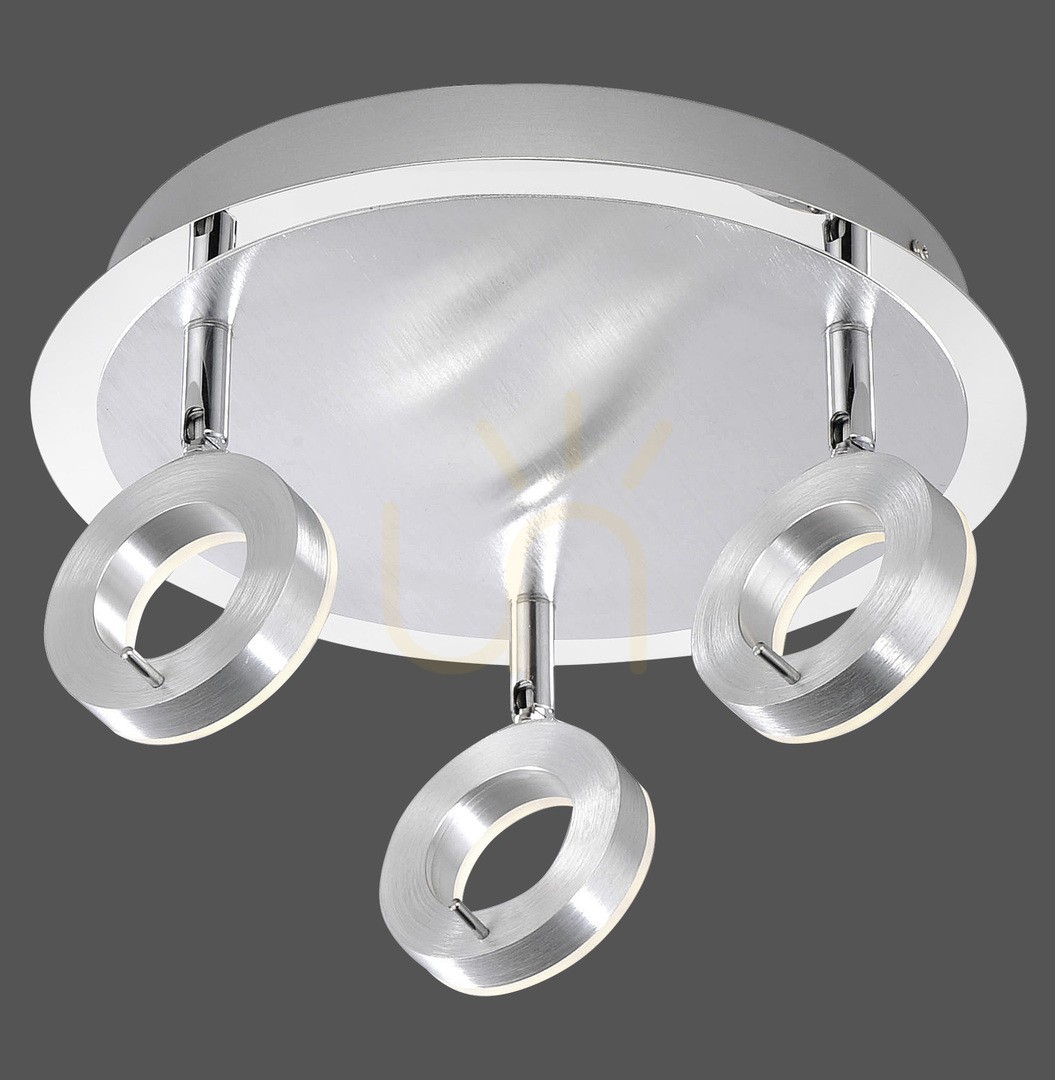Kontrola SILEDA plafond 6788-96 Silver 3xLED SILEDA plafond 6788-96 Silver 3xLED