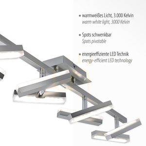 RICO Plafond 11278-55 Silver 8xLED small 3