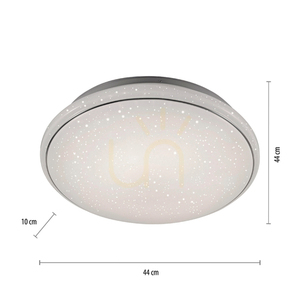 Bílé LED stropní svítidlo Zuma Line JUPITER 14364-16 44 cm 32 W small 8