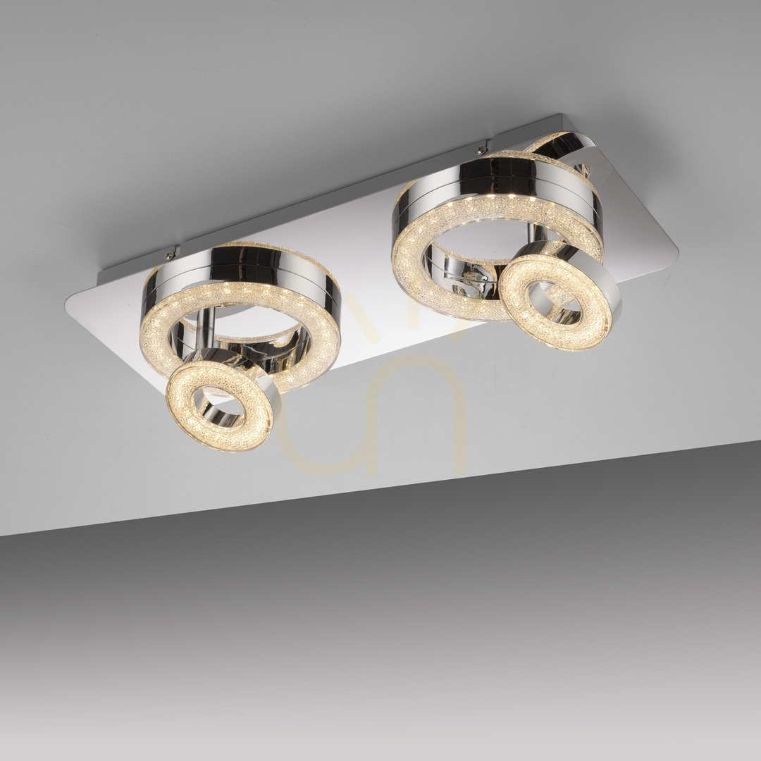 Kontrola TIM Plafond 14521-17 Chrome 4xLED TIM Plafond 14521-17 Chrome 4xLED