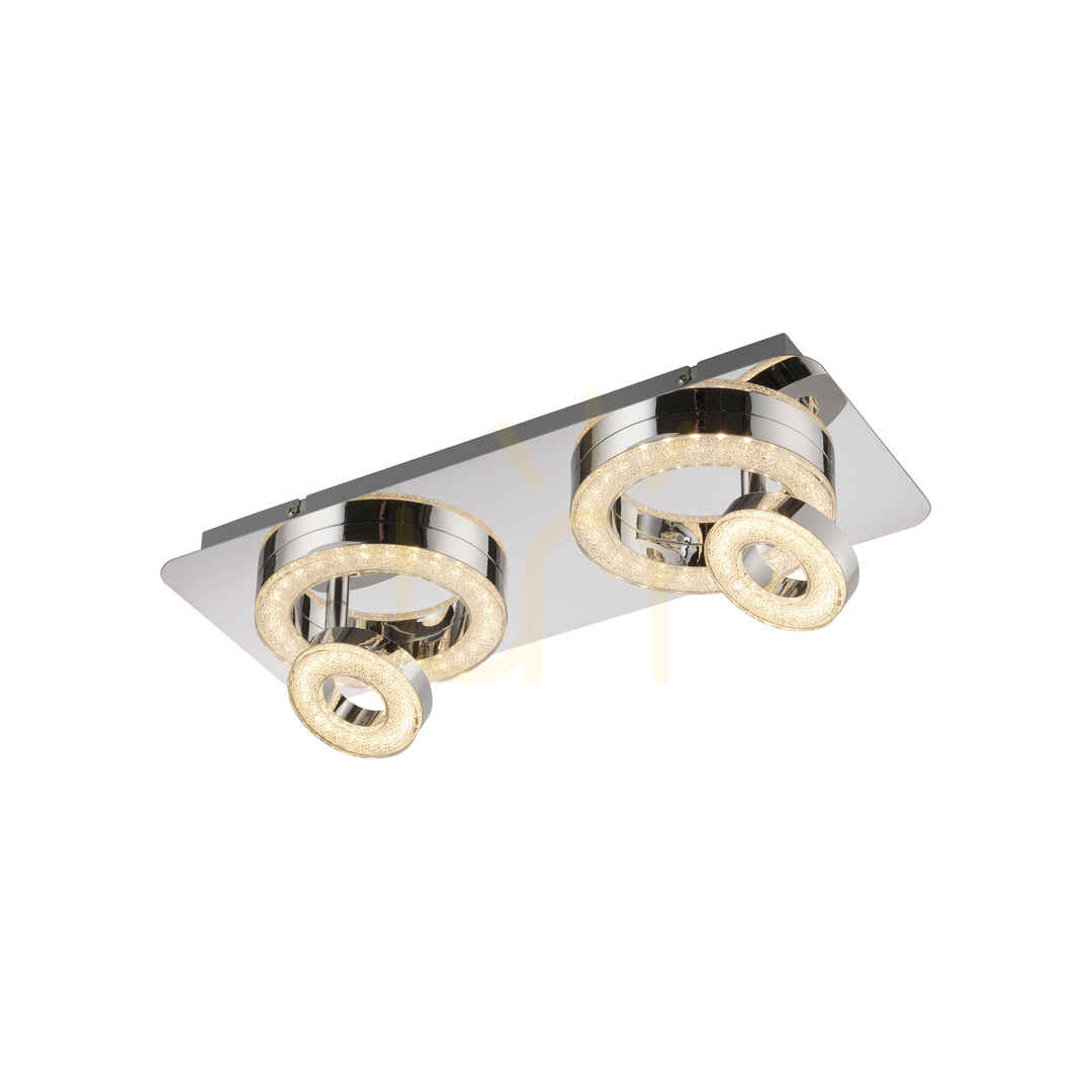 Náhled TIM Plafond 14521-17 Chrome 4xLED TIM Plafond 14521-17 Chrome 4xLED