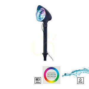 DISCO Zahradní lampa 19035-18 černá 1xLED small 1