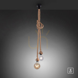 Závěsné svítidlo ROPE 15482-18 Brown 2xE27 small 8