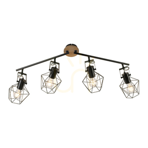 Plafond JARO 15674-78 černý 4xE27 small 12