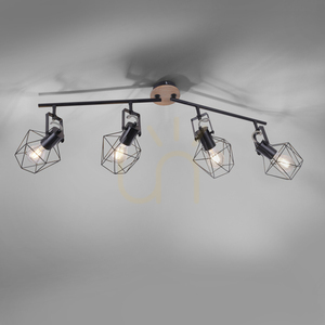 Plafond JARO 15674-78 černý 4xE27 small 4