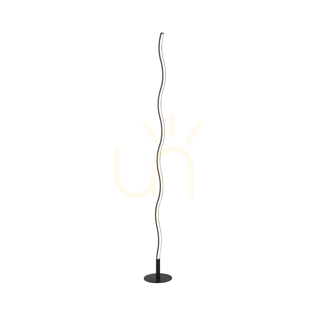 Kontrola Stojací lampa WAVE 15168-18 černá 1xLED Stojací lampa WAVE 15168-18 černá 1xLED