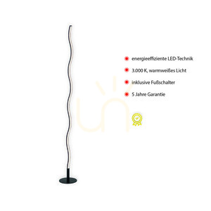 Stojací lampa WAVE 15168-18 černá 1xLED 3 Stojací lampa WAVE 15168-18 černá 1xLED small 3
