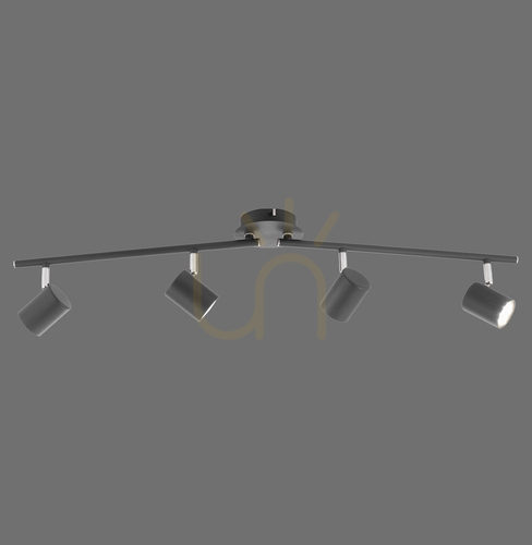 Kontrola Plafón TARIK 11944-13 Antracit 4xGU10