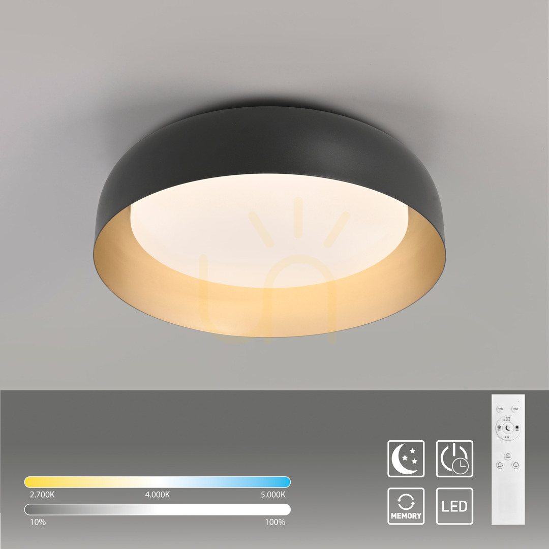 Pohled Plafond OSKO 14215-18 Black 1xLED Plafond OSKO 14215-18 Black 1xLED