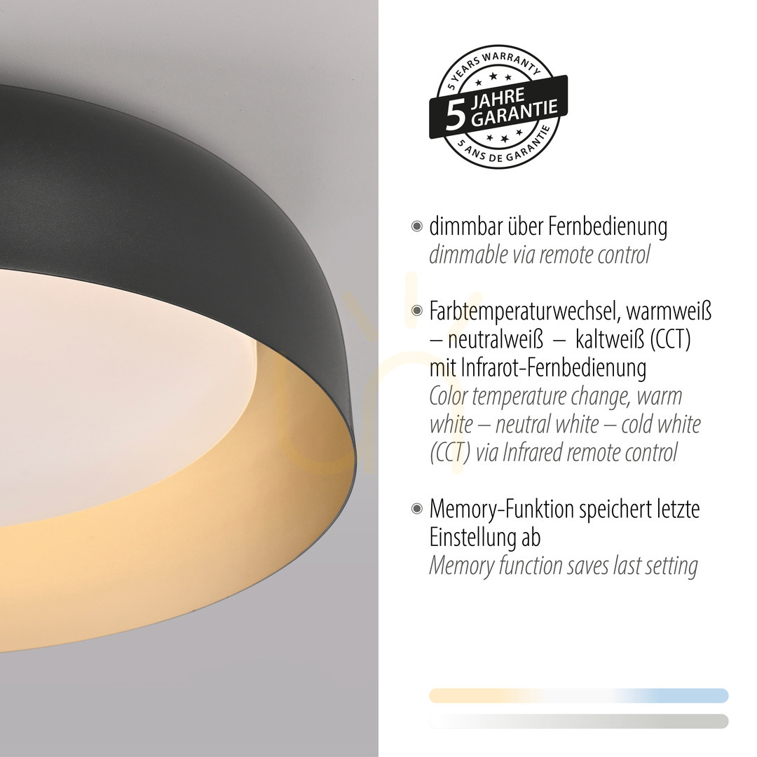 Zobrazit Plafond OSKO 14215-18 Black 1xLED Plafond OSKO 14215-18 Black 1xLED