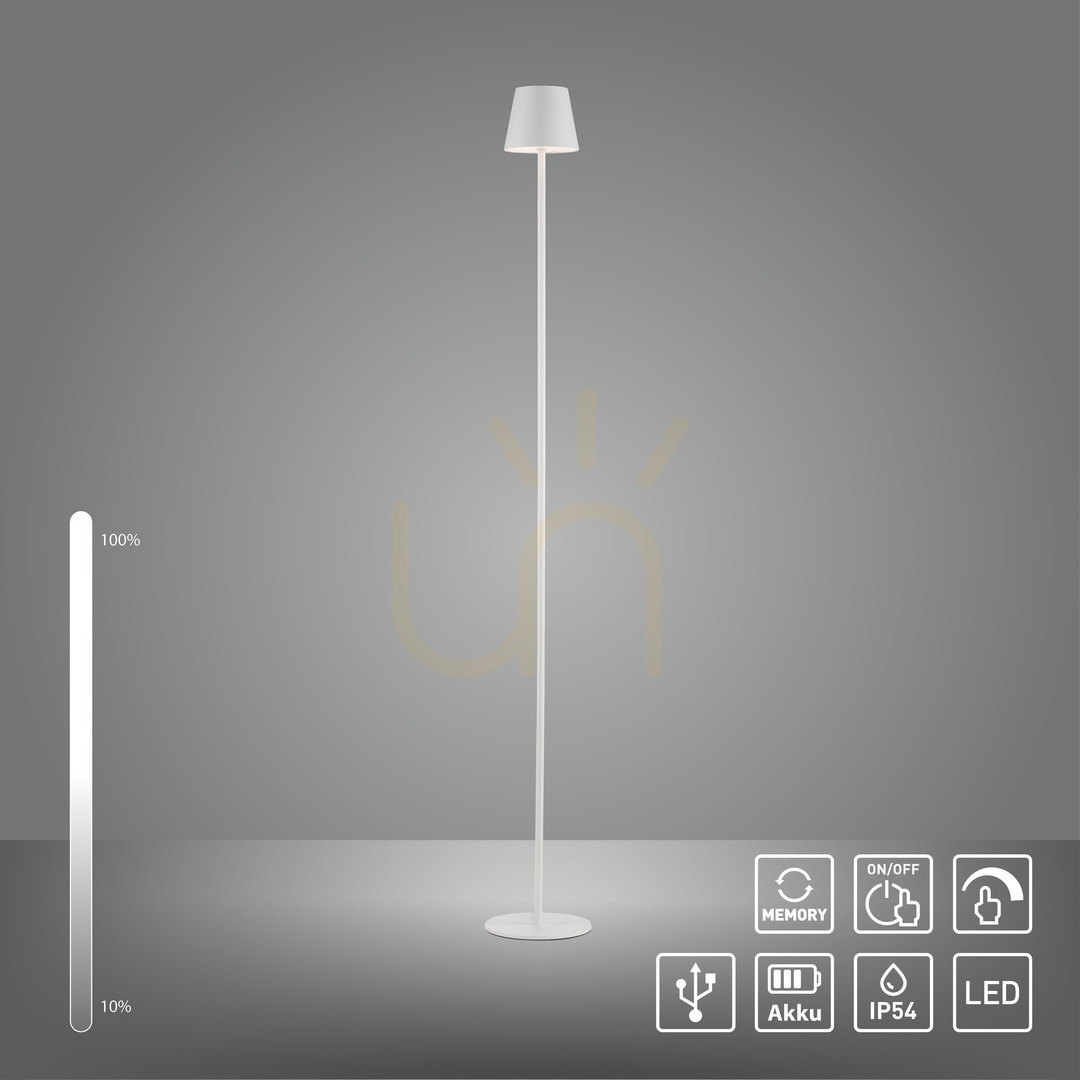 Pohled Zahradní lampa EURIA 19252-16 bílá 1xLED Zahradní lampa EURIA 19252-16 bílá 1xLED