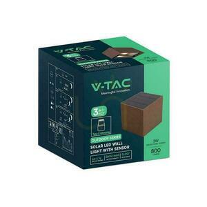 Solární venkovní nástěnné svítidlo V-TAC VT-409CCT corten LED 3 W IP65 s pohybovým senzorem small 5