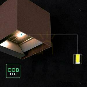 Solární venkovní nástěnné svítidlo V-TAC VT-409CCT corten LED 3 W IP65 s pohybovým senzorem small 8