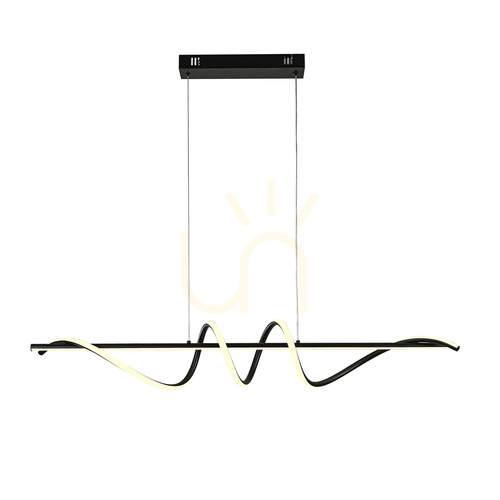 Kontrola Závěsné LED světlo Italux Bastelo černé PND-24154-BK