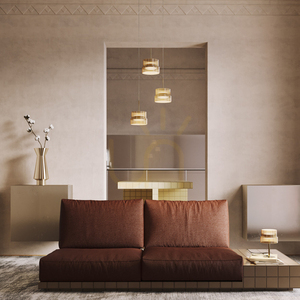 Stolní lampa Maytoni SCALA MOD496TL-L12BZK, bronz, vroubkované koňakové sklo, Ø 14,8 × 24 cm, LED 12 W 1300 lm 3000K small 1