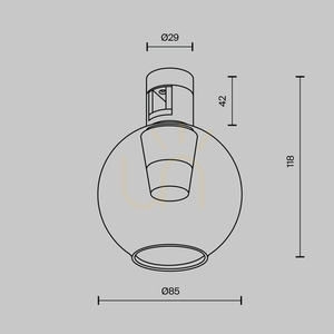 BUBBLE kolejnicová lampa TR148-1-3W3K-B-DE Maytoni small 9