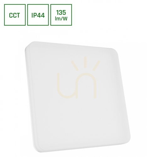 Kontrola Plafón NYMPHEA FUSION 20 W/30 W/40W CCT 230V 120 St IP44 330 X330 X53mm Bílý čtverec