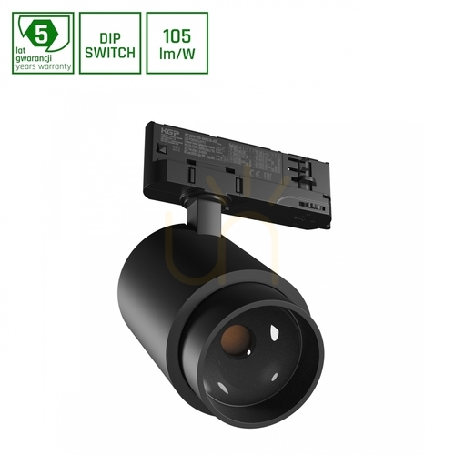 Kontrola PAVA POINT Busbar Spotlight pro přípojnice 3 F 6 20W 230V WW 8 45 St IP20 Ra90 82 X160 X222mm Black 5 let záruka.