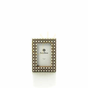 Fotorámeček BAZAR BIZAR Diamond Cut bílo-hnědý 5 × 7 cm small 0