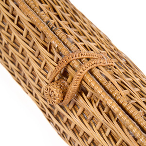 Přírodní ratanová clutch kabelka BAZAR BIZAR The Clutch-a-lot 28 cm small 12