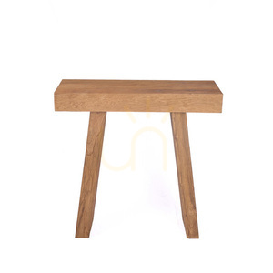 Konzolový stolek Bazar Bizar The Stance z teakového dřeva, přírodní, 86 cm small 14