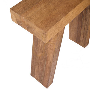 Konzolový stolek Bazar Bizar The Stance z teakového dřeva, přírodní, 86 cm small 2