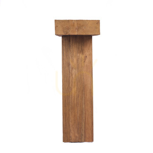 Konzolový stolek Bazar Bizar The Stance z teakového dřeva, přírodní, 86 cm small 3