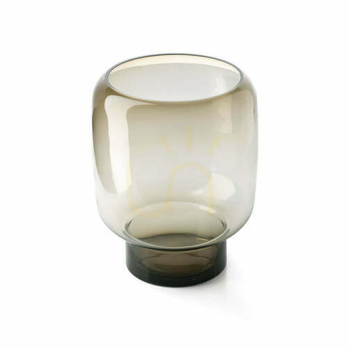 Kontrola Váza Smoky Cube hnědá L 23×23×30 cm