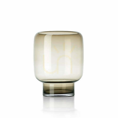 Kontrola Váza Smoky Cube hnědá L 23×23×30 cm
