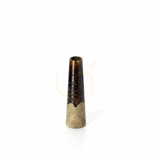 Kontrola Váza BAZAR BIZAR Amber Cone hnědo-béžová S 39,5 cm