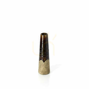 Váza BAZAR BIZAR Amber Cone hnědo-béžová S 39,5 cm small 1